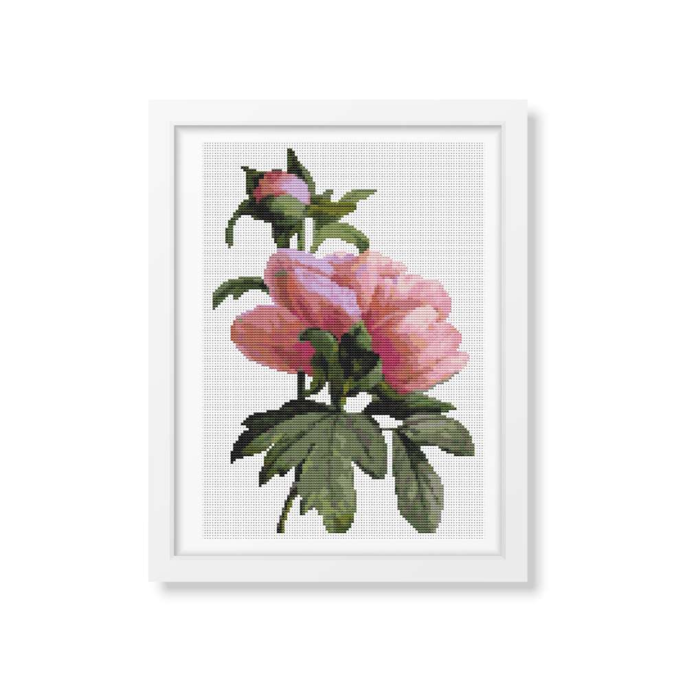 Flowers Counted Cross Stitch Pattern (REDOU07) Pierre-Joseph Redouté