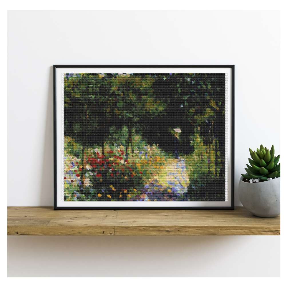 Woman at the Garden Counted Cross Stitch Kit Pierre-Auguste Renoir