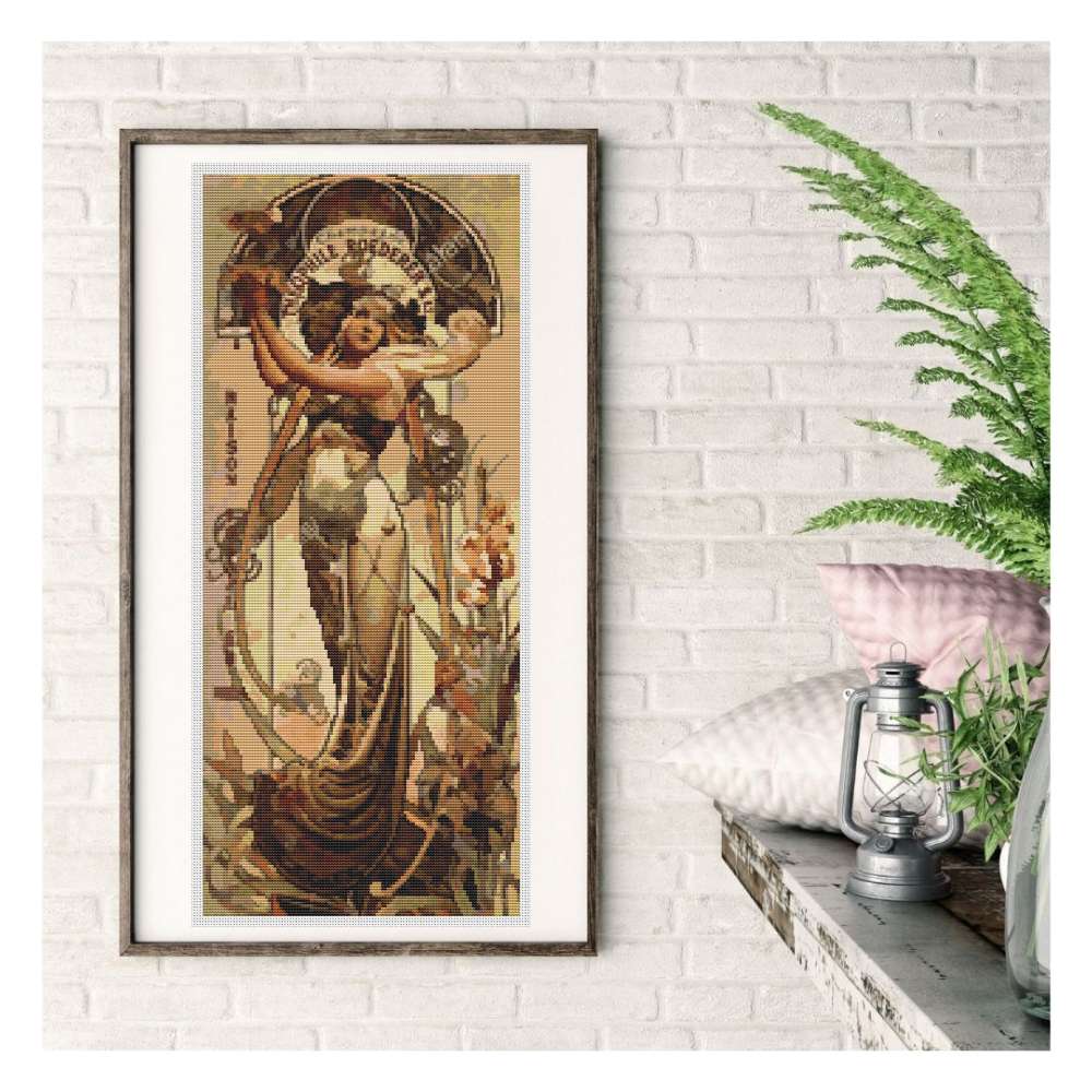 Champagne Counted Cross Stitch Pattern Theophile Roederer