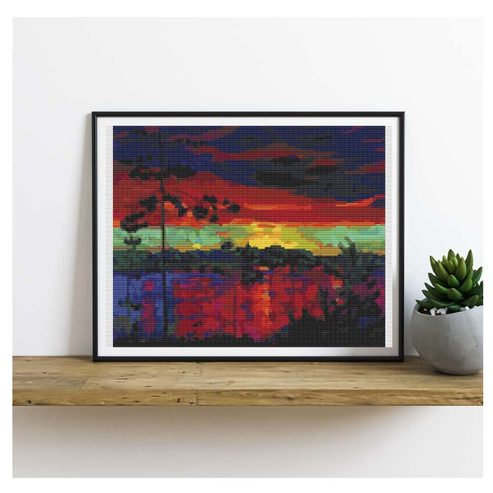 At Sunset Counted Cross Stitch Kit Arkady Alexandrovich Rylov