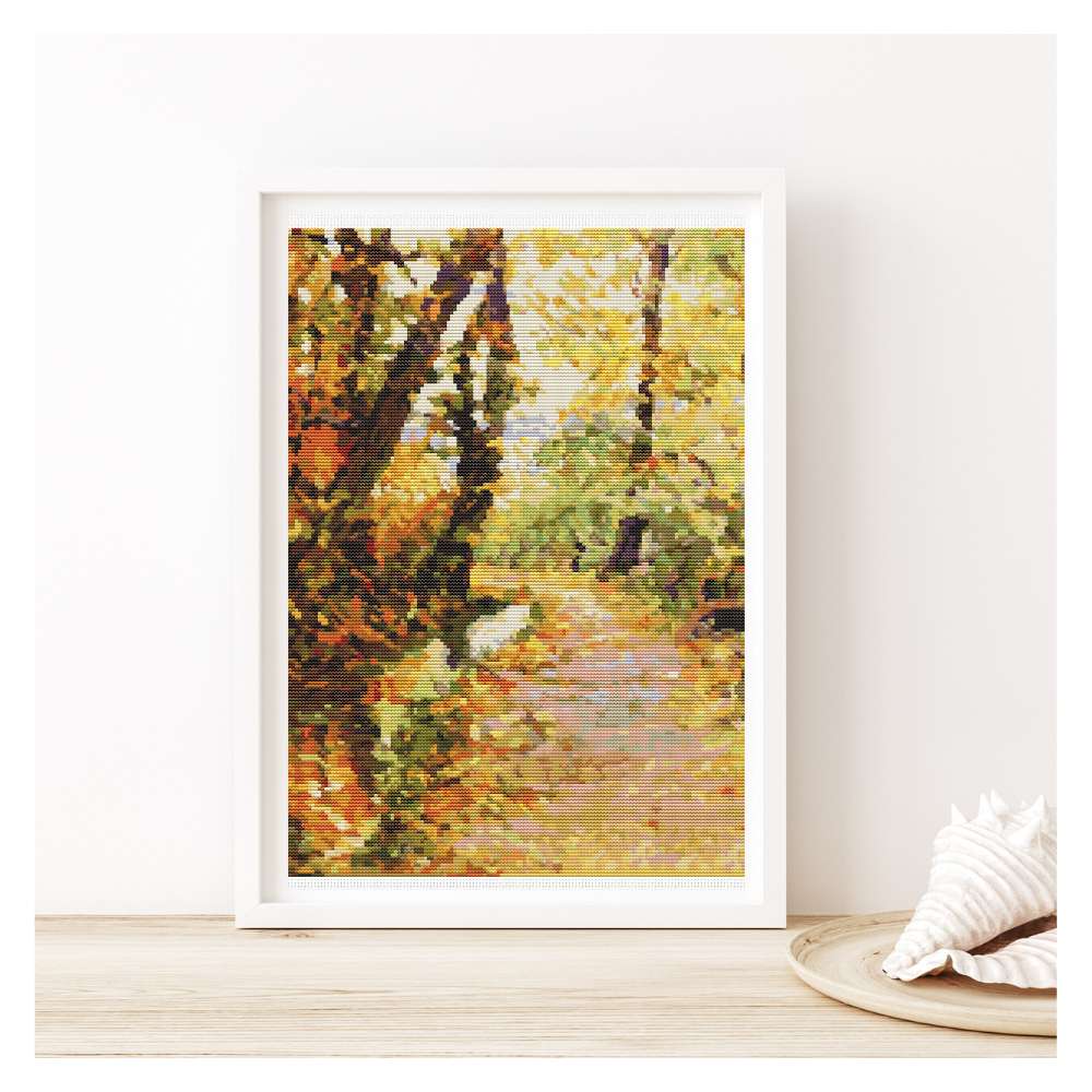 Winding Brook Counted Cross Stitch Kit Egon Schiele