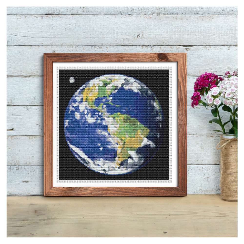 Earth Counted Cross Stitch Pattern The Art of Stitch