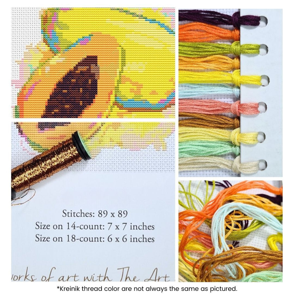 Papayas Counted Cross Stitch Kit The Art of Stitch