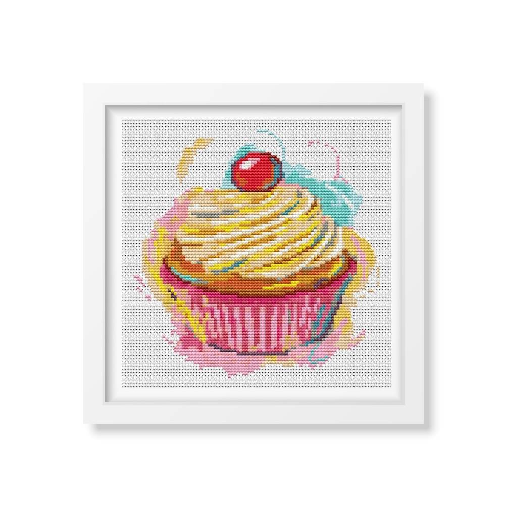 Yummy Cupcake Counted Cross Stitch Pattern The Art of Stitch