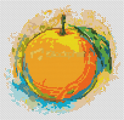 Very Orange Cross Stitch Pattern - The Art of Stitch