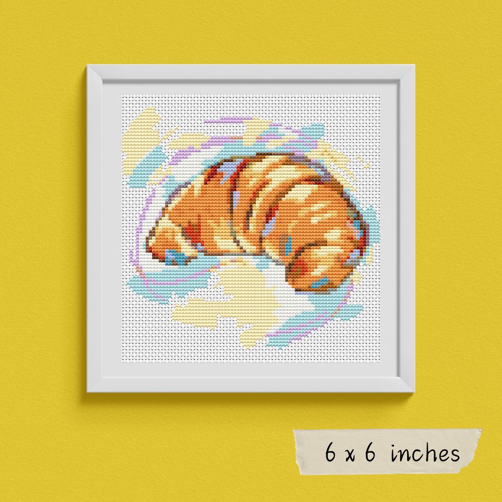 Croissant Counted Cross Stitch Kit The Art of Stitch