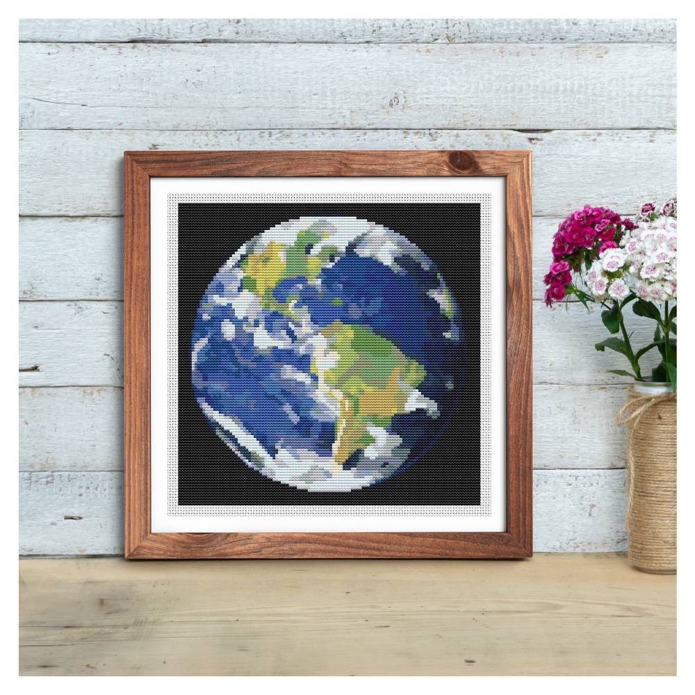 Earth Counted Cross Stitch Pattern The Art of Stitch