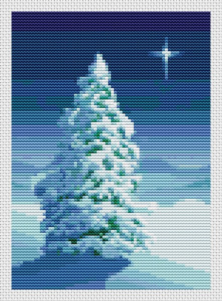 Winter Tree Counted Cross Stitch Pattern The Art of Stitch