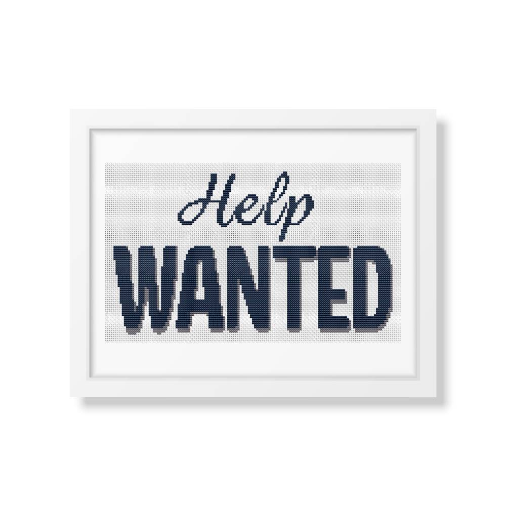 Help Wanted Counted Cross Stitch Kit The Art of Stitch