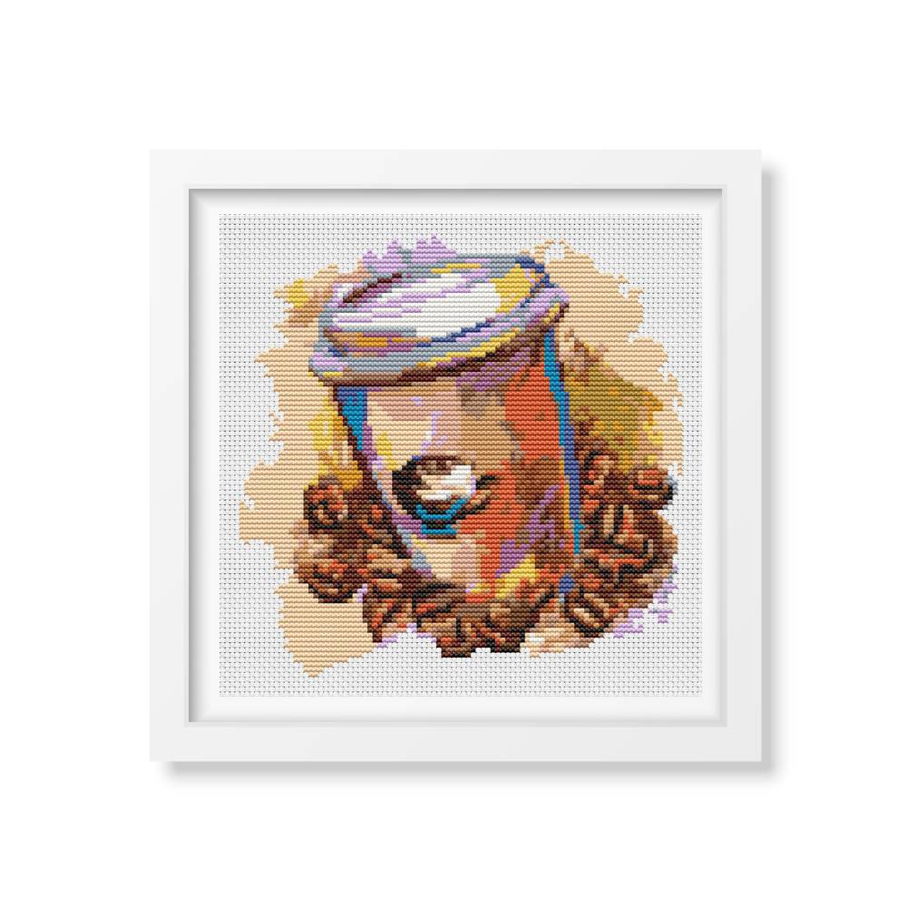 Latte anyone Counted Cross Stitch Kit The Art of Stitch