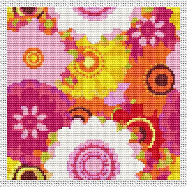 Summer Flowers Counted Cross Stitch Kit The Art of Stitch