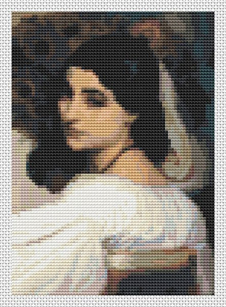 Pavonia Mini Counted Cross Stitch Pattern Lord Frederic Leighton