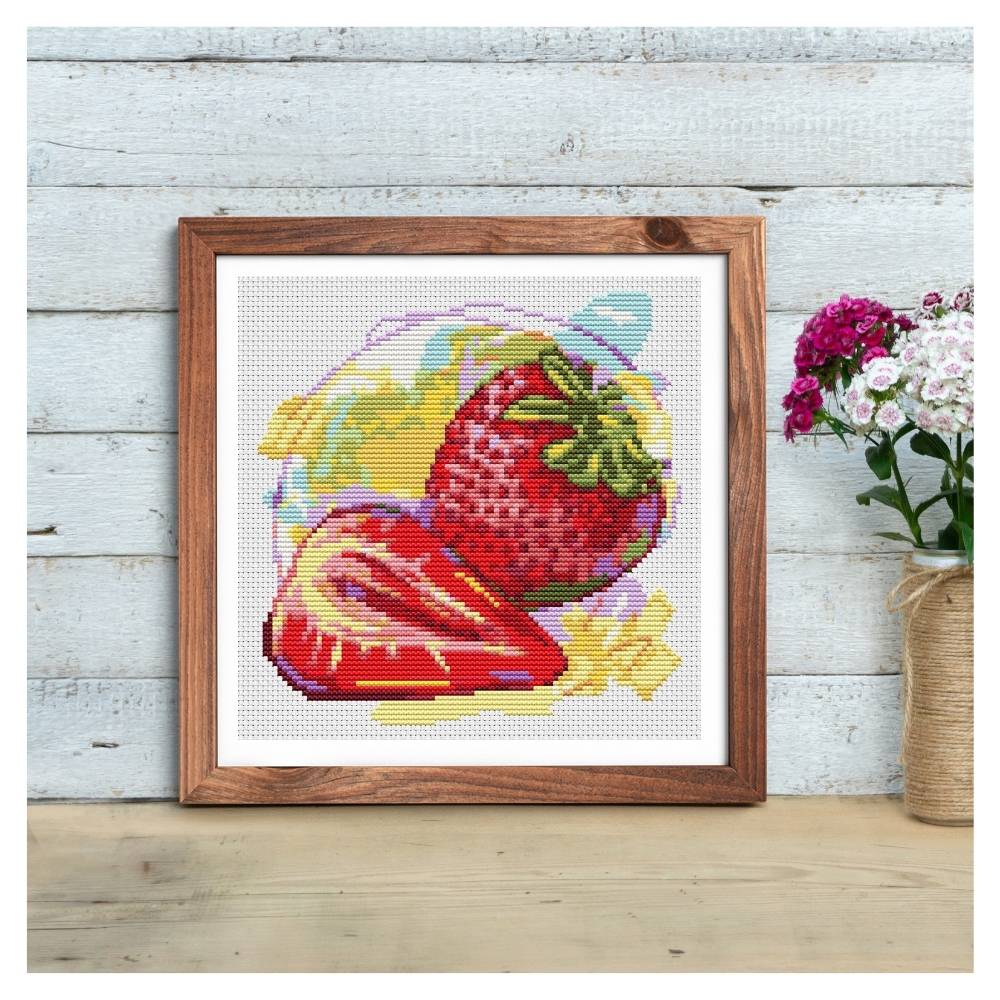 Fresh Strawberries Counted Cross Stitch Kit The Art of Stitch