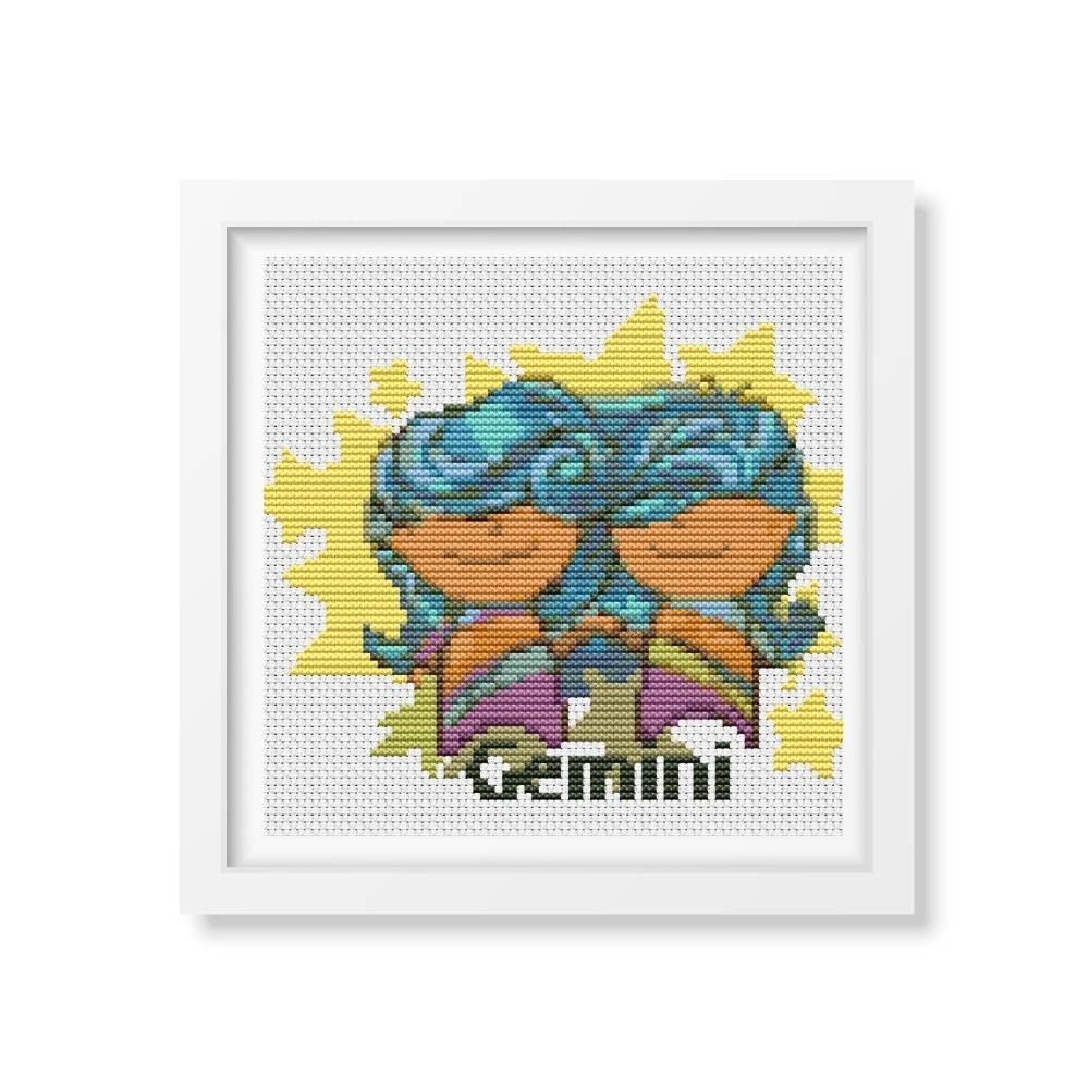 Gemini Counted Cross Stitch Pattern The Art of Stitch