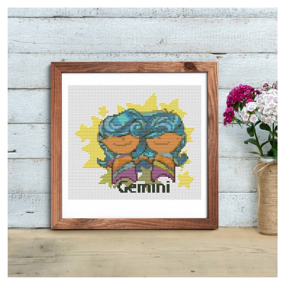 Gemini Counted Cross Stitch Pattern The Art of Stitch