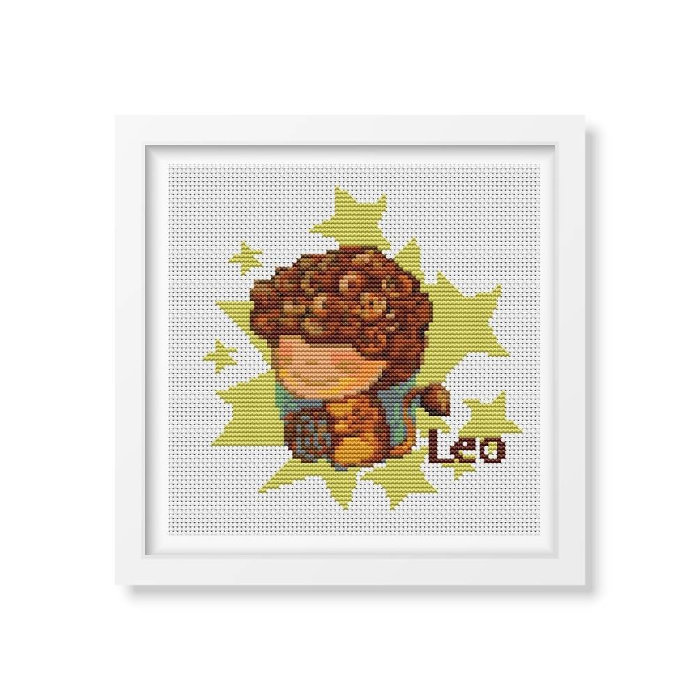 Leo Counted Cross Stitch Pattern The Art of Stitch