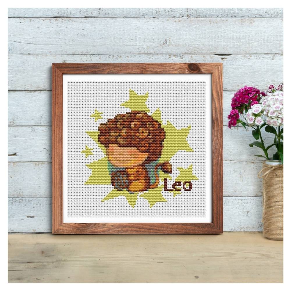 Leo Counted Cross Stitch Pattern The Art of Stitch