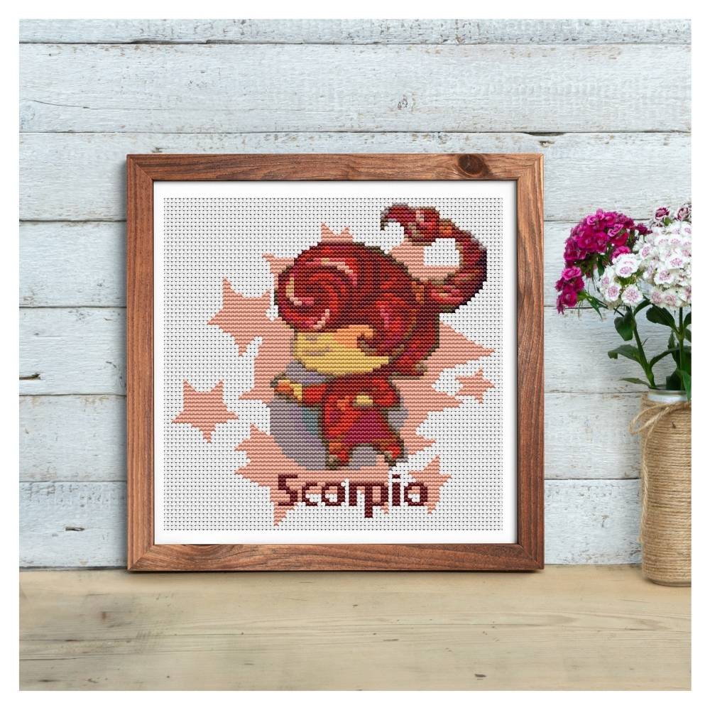 Scorpio Counted Cross Stitch Pattern The Art of Stitch