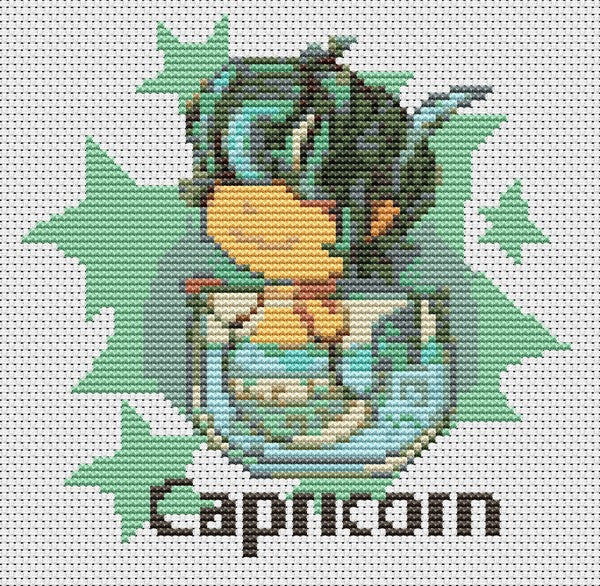 Capricorn Counted Cross Stitch Kit The Art of Stitch