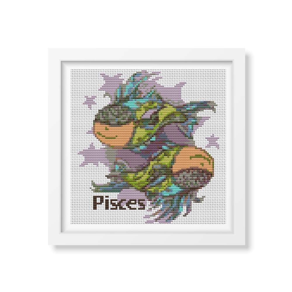 Pisces Counted Cross Stitch Kit The Art of Stitch
