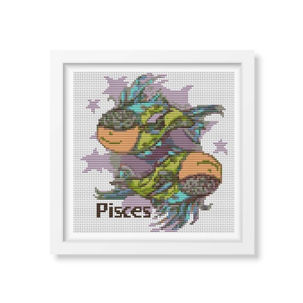Pisces Counted Cross Stitch Pattern The Art of Cross Stitch