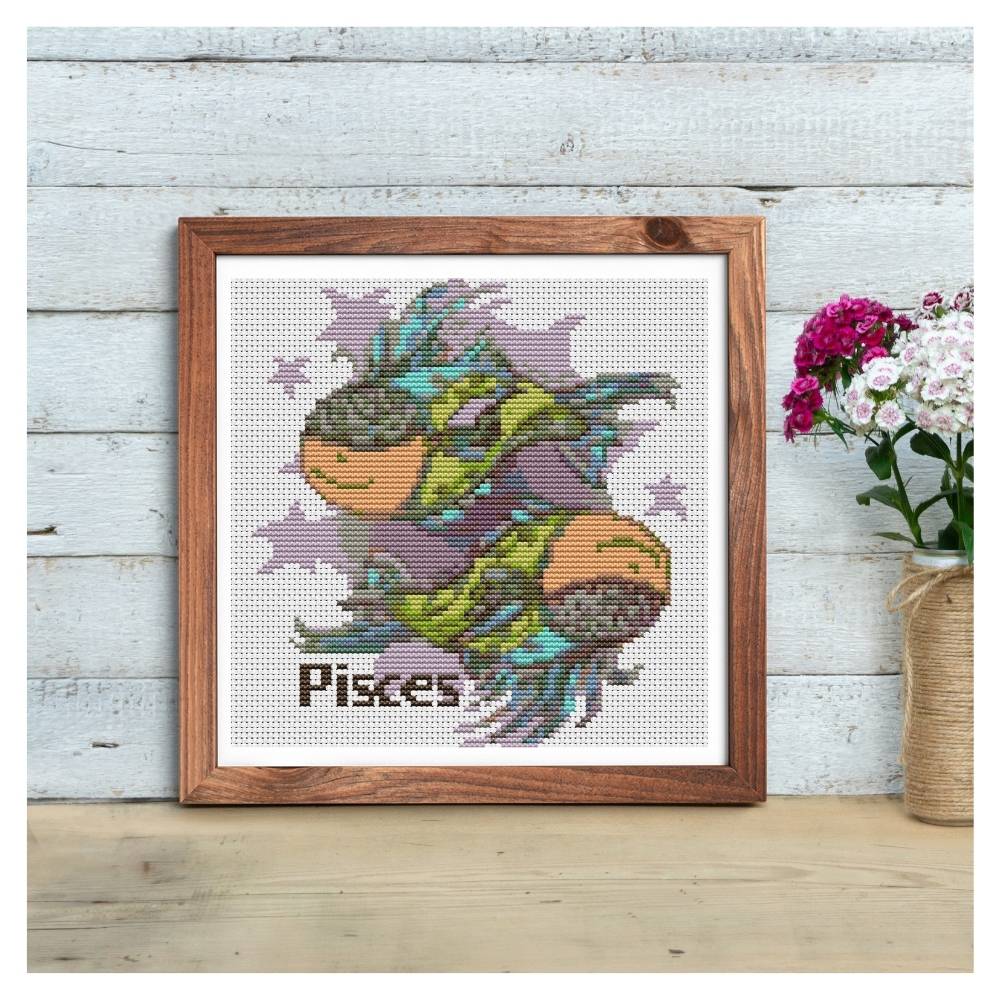 Pisces Counted Cross Stitch Pattern The Art of Cross Stitch