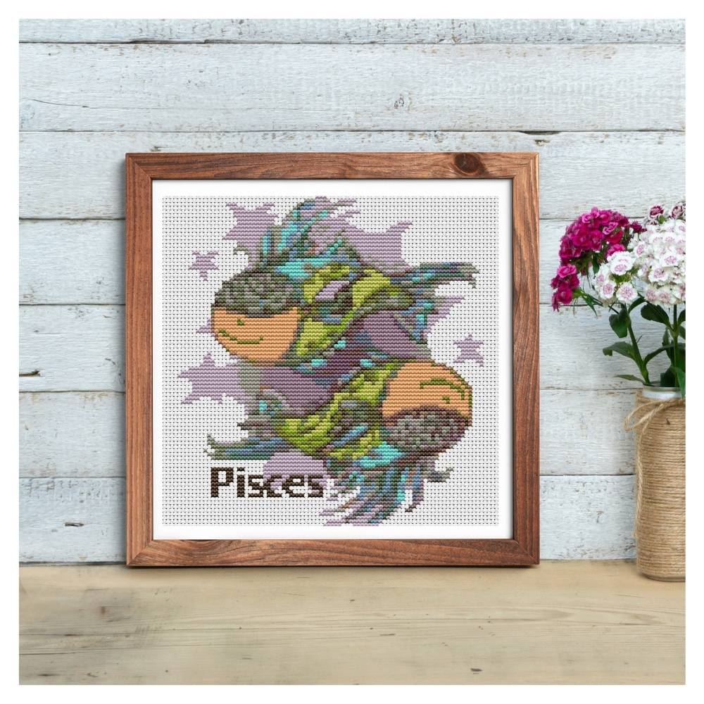 Pisces Counted Cross Stitch Pattern The Art of Stitch