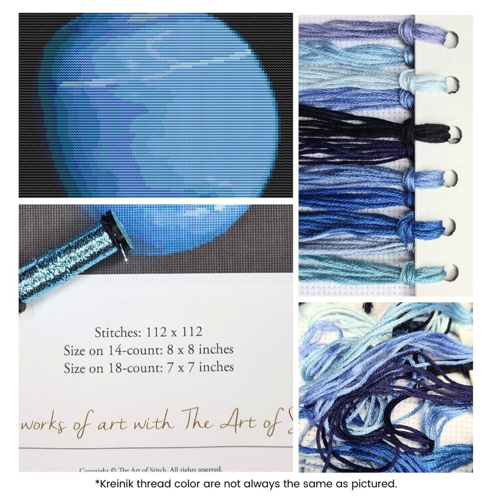 Neptune Counted Cross Stitch Kit The Art of Stitch