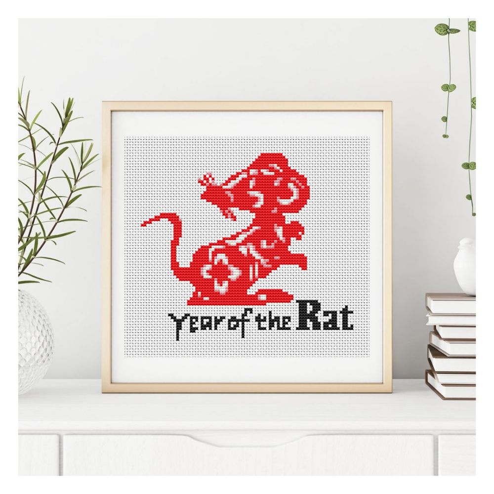 Year of the Rat Counted Cross Stitch Pattern The Art of Stitch