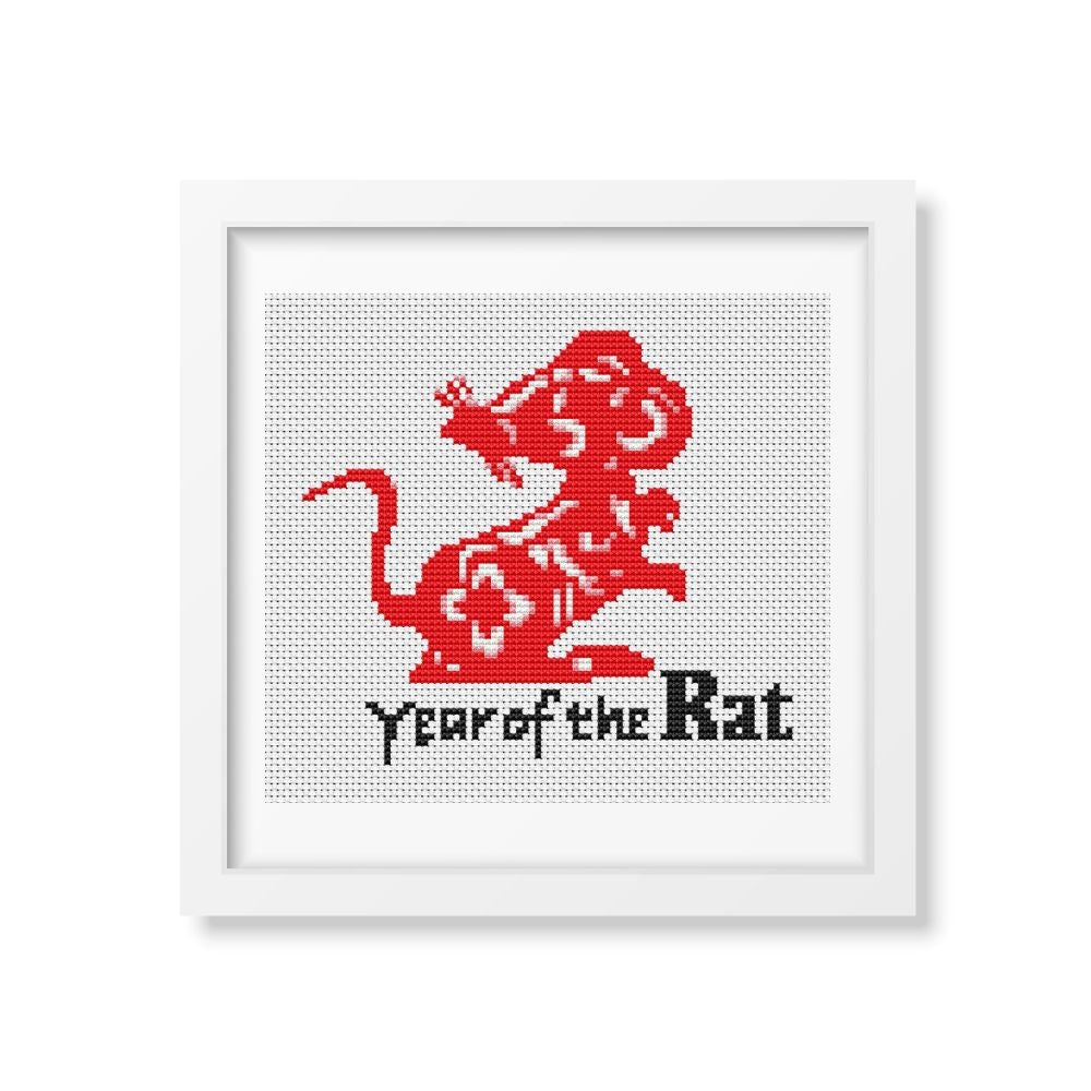 Year of the Rat Counted Cross Stitch Pattern The Art of Stitch