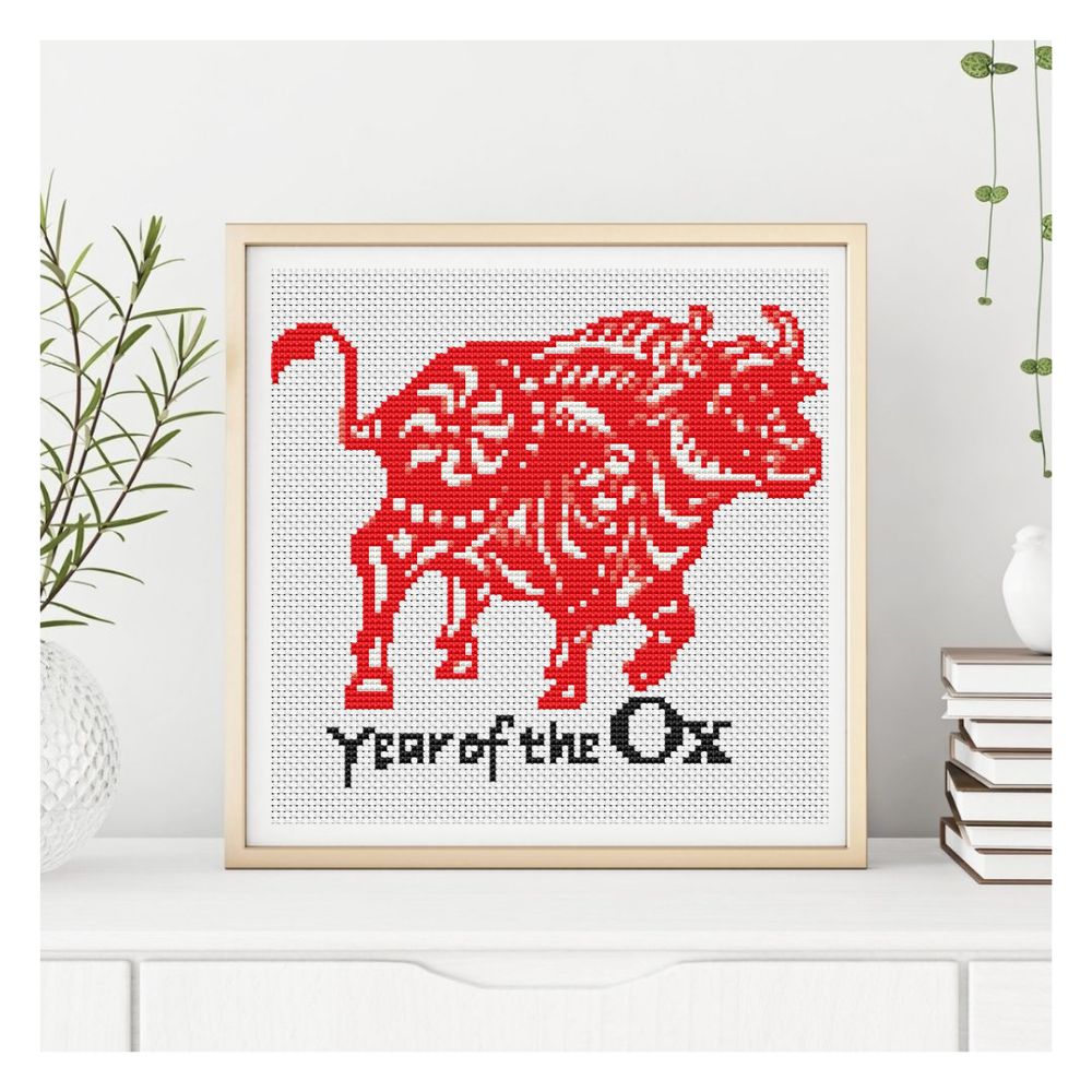 Year of the Ox Counted Cross Stitch Pattern The Art of Stitch