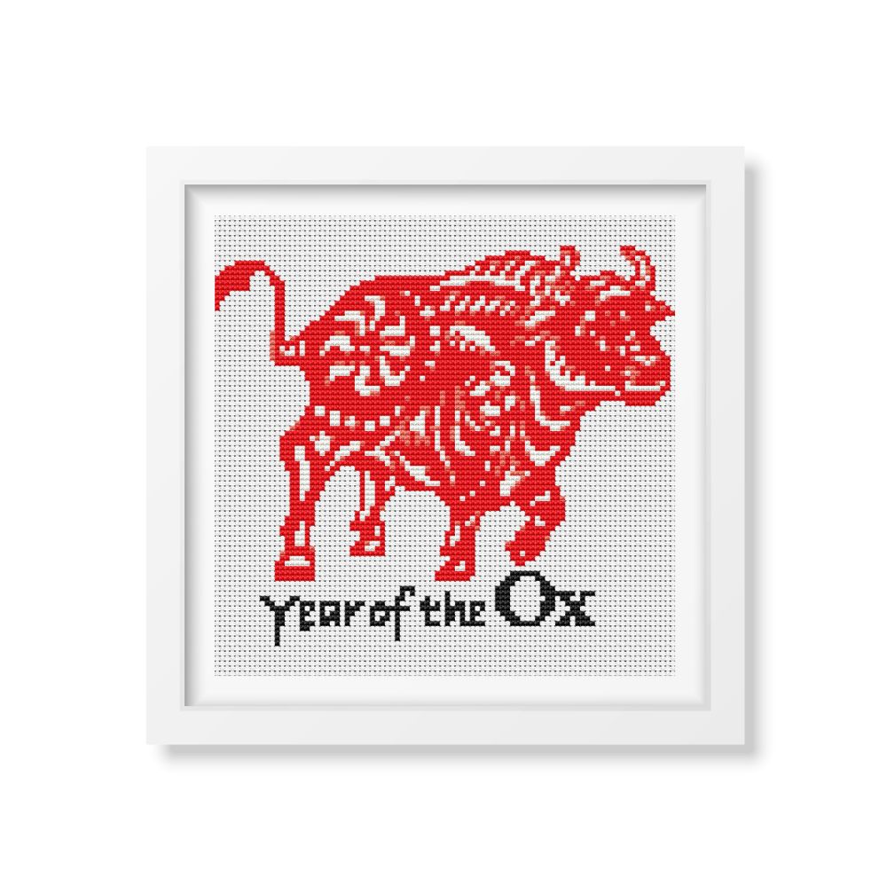 Year of the Ox Counted Cross Stitch Pattern The Art of Stitch