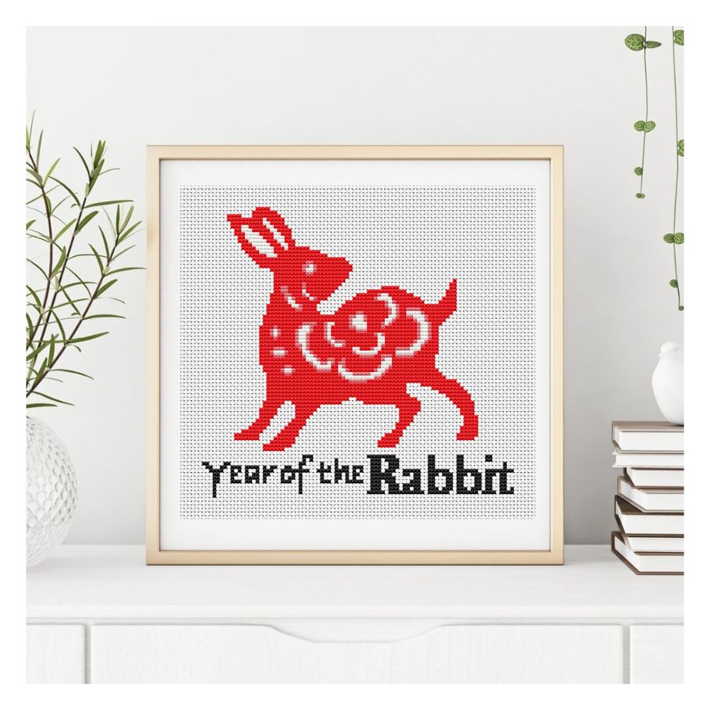 Year of the Rabbit Counted Cross Stitch Pattern The Art of Stitch