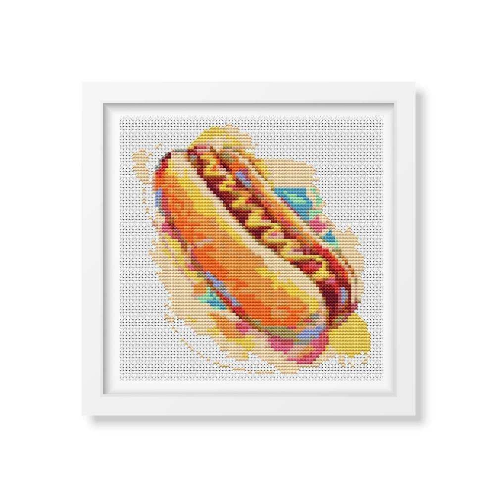Relish the Hot Dog Counted Cross Stitch Kit The Art of Stitch