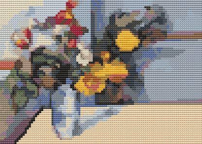 Still Life Mini Cross Stitch Kit - Mini Cross Stitch Kit - Paul Cezanne