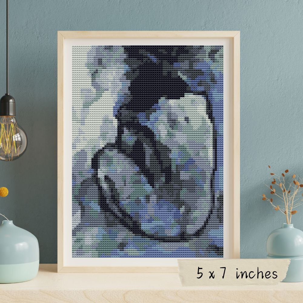 Blue Nude Mini Counted Cross Stitch Kit Pablo Picasso