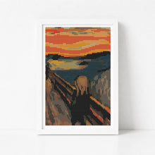 The Scream Mini Cross Stitch Kit - Mini Cross Stitch Kit - Edvard Munch