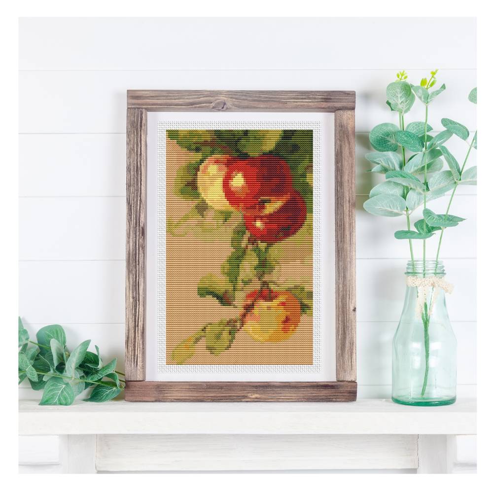 Apples Mini Counted Cross Stitch Pattern Catherine Klein