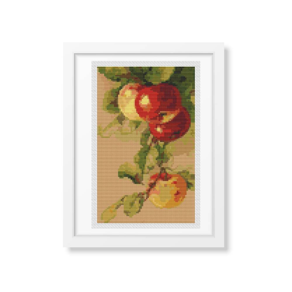 Apples Mini Counted Cross Stitch Pattern Catherine Klein
