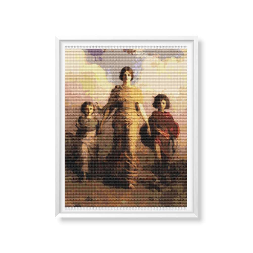 A Virgin Counted Cross Stitch Pattern Abbott Handerson Thayer