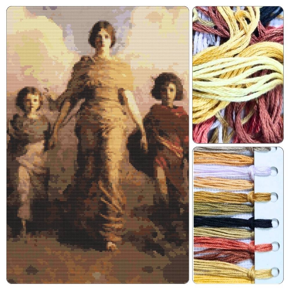 A Virgin Counted Cross Stitch Kit Abbott Handerson Thayer