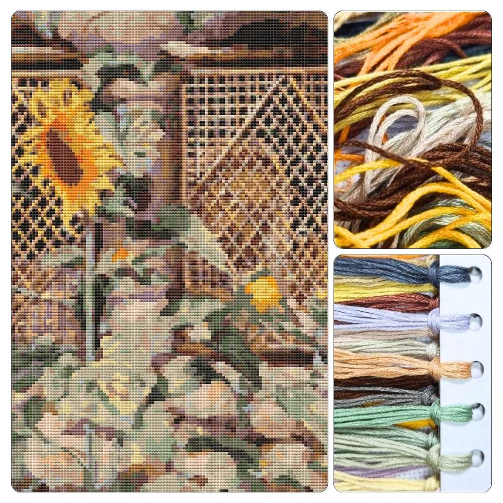Behold He Standeth Behind Our Wall Counted Cross Stitch Kit James Tissot