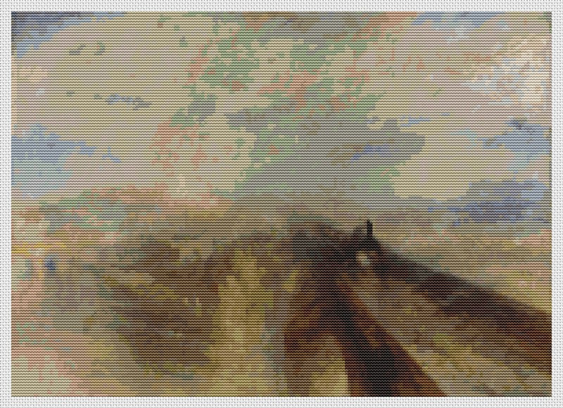Rain, Steam, and Speed - The Great Western Railway Counted Cross Stitch Pattern Joseph Mallord William Turner