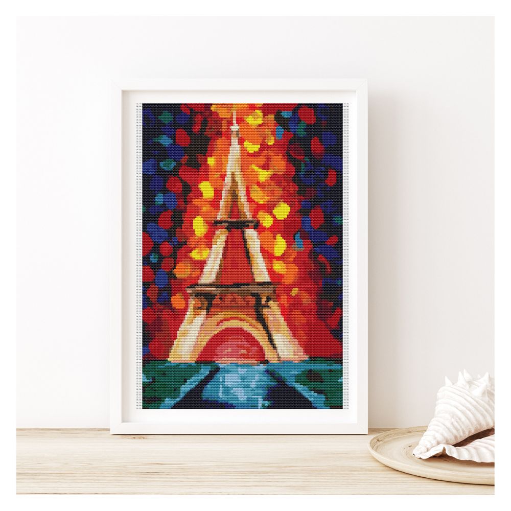The Colors of Paris Counted Cross Stitch Pattern The Art of Stitch