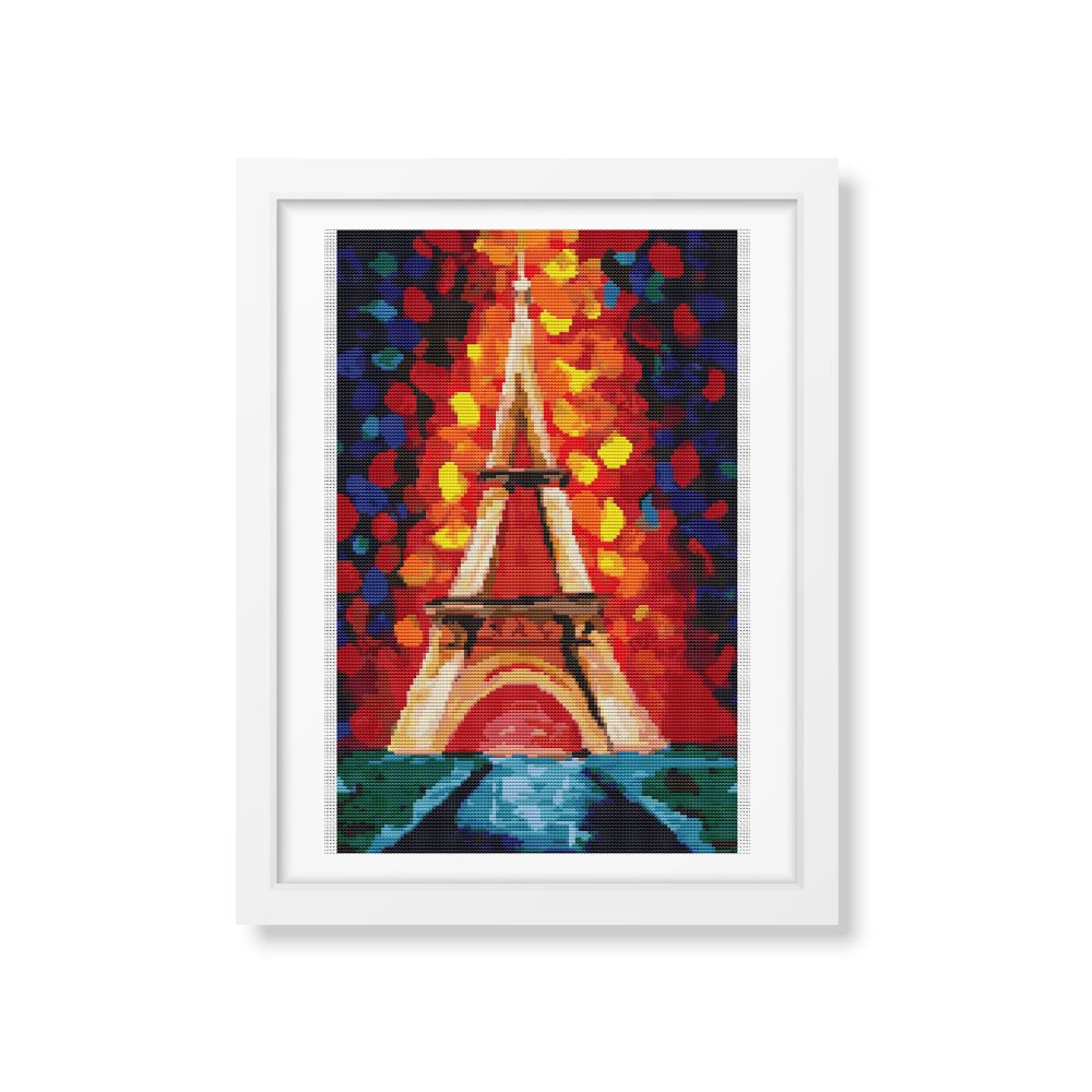 The Colors of Paris Counted Cross Stitch Pattern The Art of Stitch