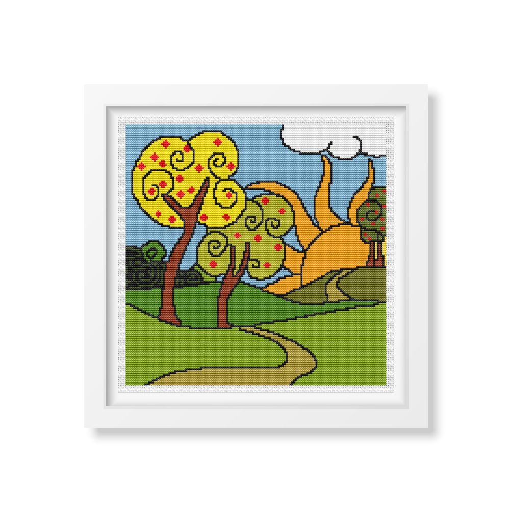 The Sun is Rising Counted Cross Stitch Pattern The Art of Stitch