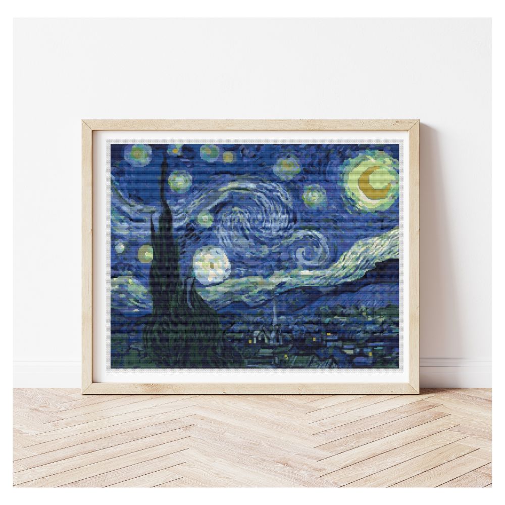 The Starry Night Counted Cross Stitch Kit Vincent Van Gogh