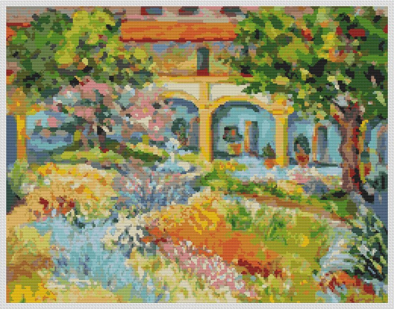 Provence Counted Cross Stitch Pattern Vincent Van Gogh