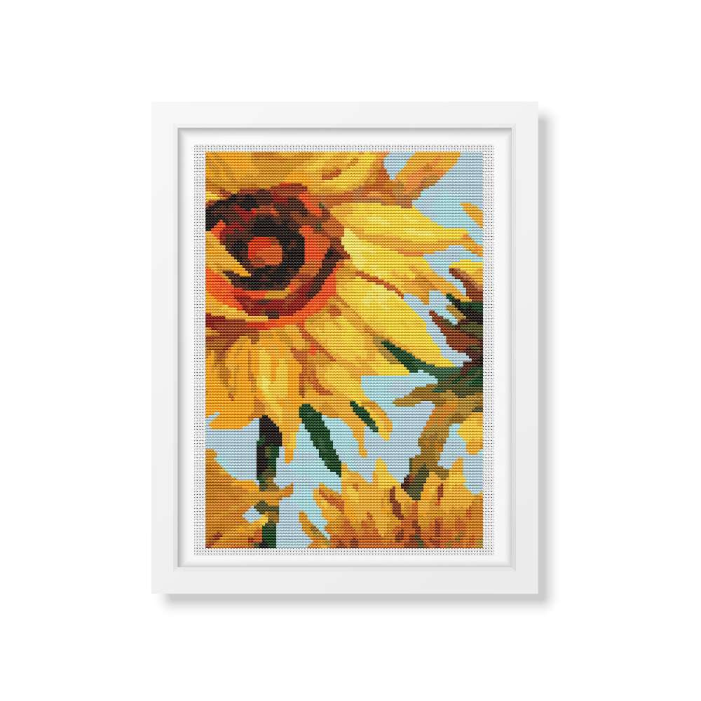 Sunflowers Counted Cross Stitch Kit Vincent Van Gogh
