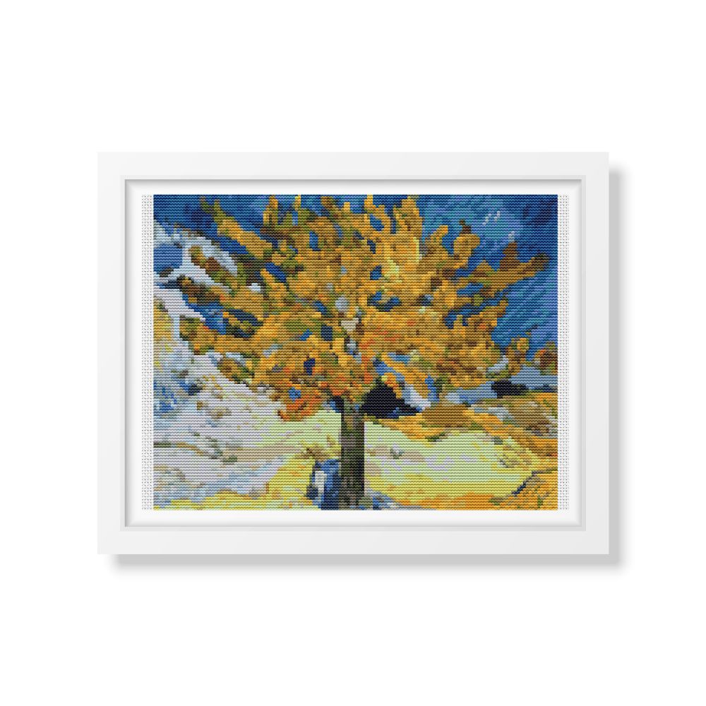 The Mulberry Tree Counted Cross Stitch Pattern Vincent Van Gogh